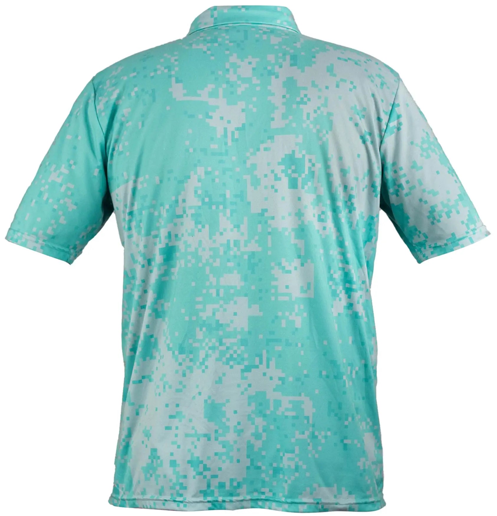 Camo Mint Pattern Golf Performance Polo Shirt Power Golf