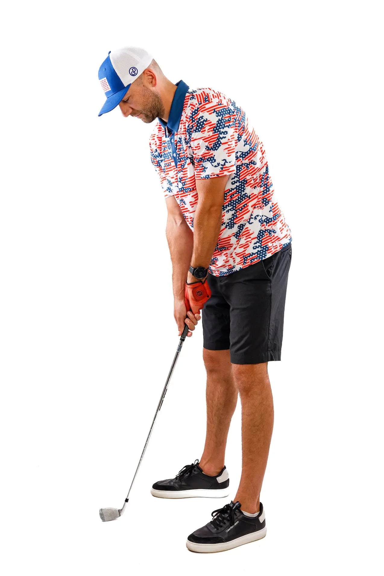 US Flag Camo Performance Polo GP Power Golf