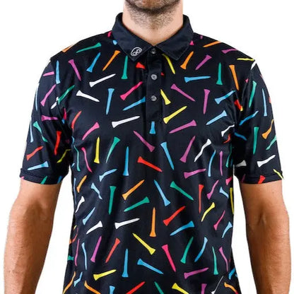 golf tee polo shirt printed