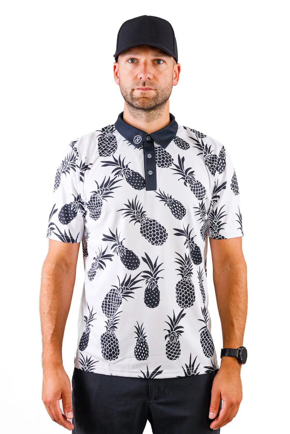 Pineapple Golf Performance Polo Shirt Power Golf