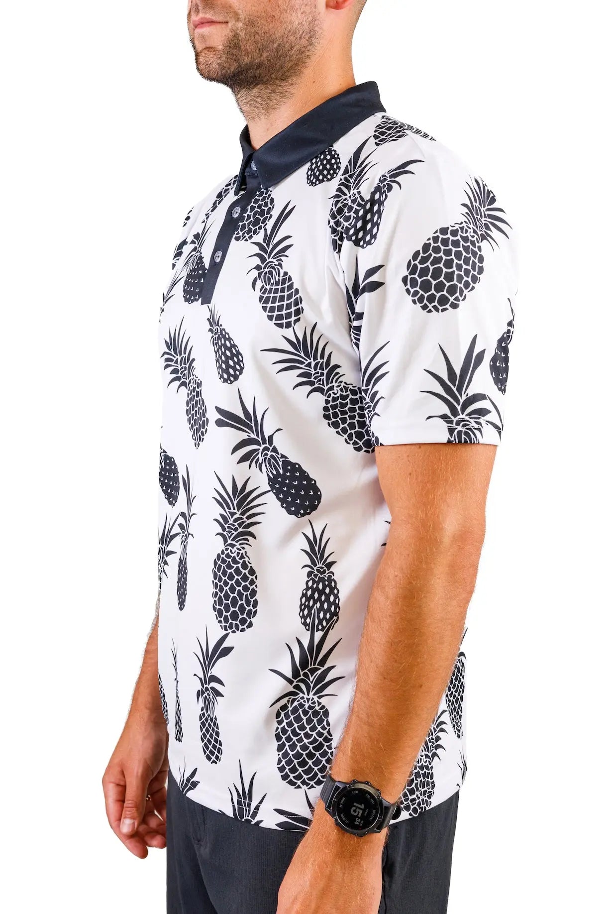 Pineapple Golf Performance Polo Shirt Power Golf