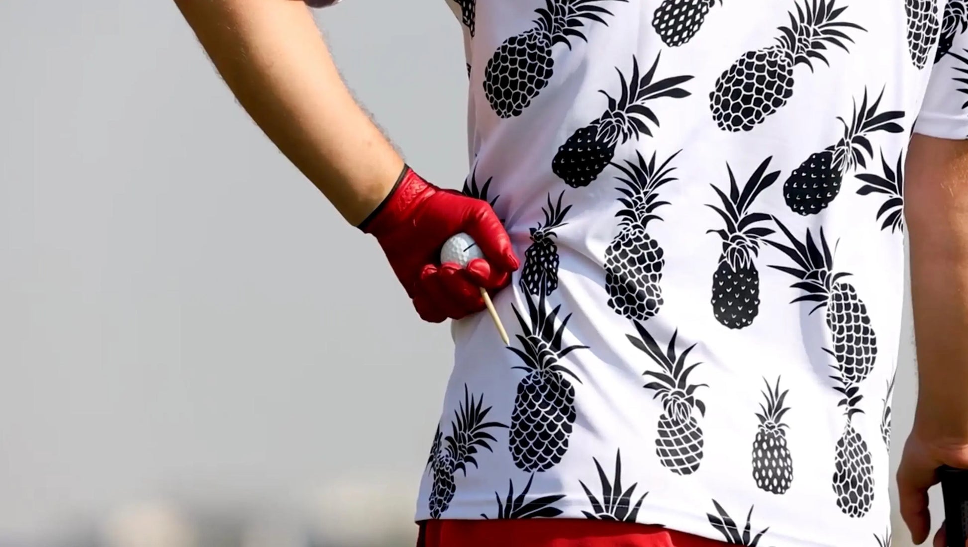 Pineapple Golf Performance Polo Shirt Power Golf