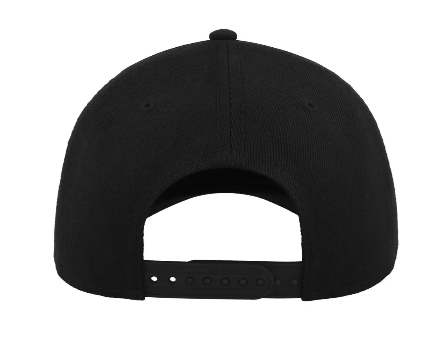 Golfer Cap Black Curved Snap back with Strap in back Power Golf