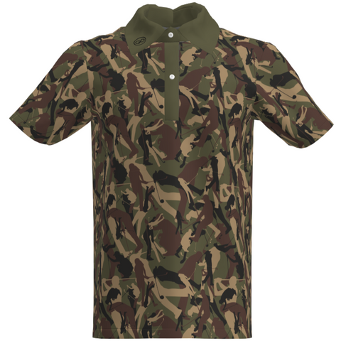 Golfer camouflage Performance Polo ShirtA ARMY Green