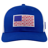 Blue USA Flag Patch with Golf Tees – Mesh Back Premium Cap